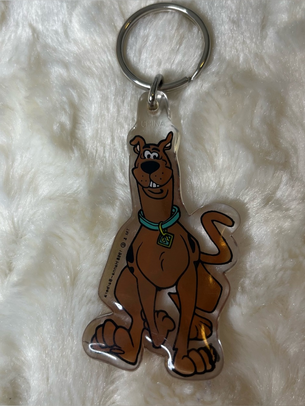 Vintage Hanna-Barbera 1998 Acrylic Scooby Doo Keychain